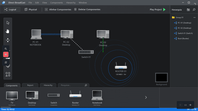 Broadcaster - Network Simulator